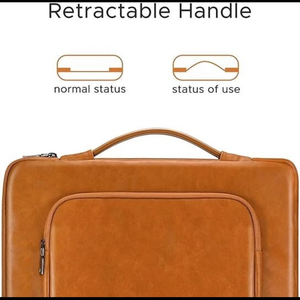 Tan Laptop Bag - Picture 3 of 13